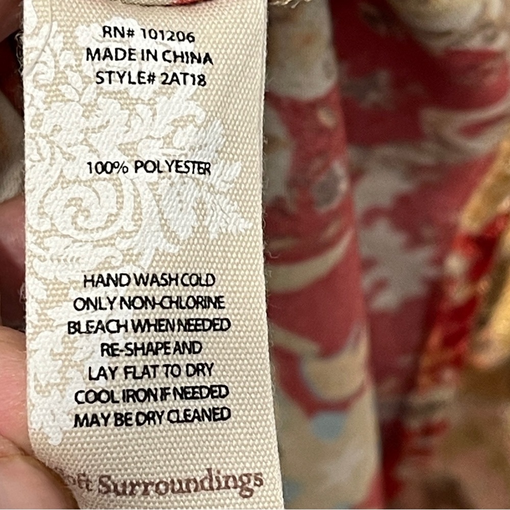 Soft Surroundings Montaigne Paisley Velvet Button Front Blouse Shirt XL Boho - Picture 9 of 10